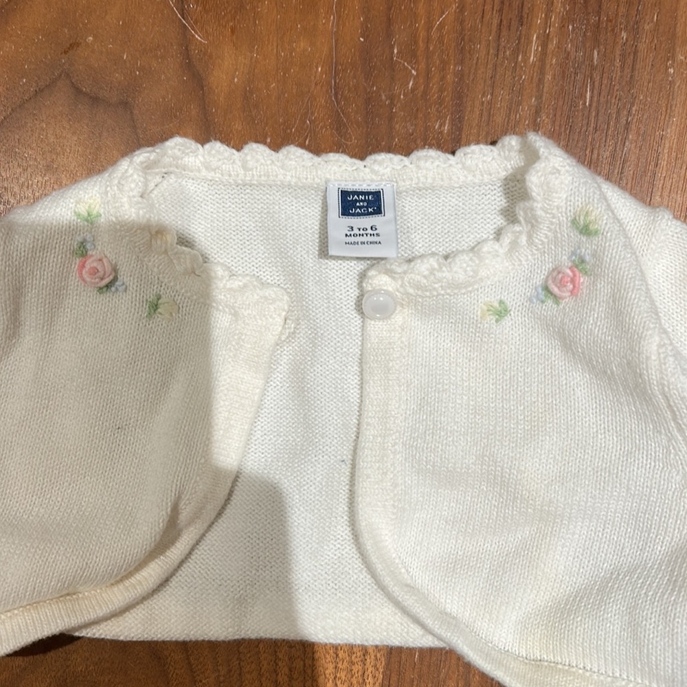 Janie + Jack embroidered Cardigan
